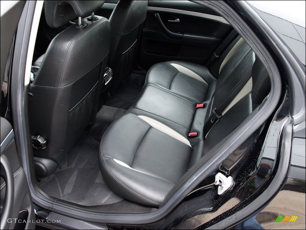 Black/Parchment Interior 2008 Saab 9-3 Aero Sport Sedan Photo #52585811