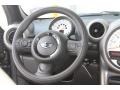 2011 Mini Cooper Gravity Polar Beige Leather Interior Steering Wheel Photo