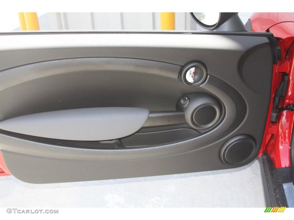2012 Mini Cooper Hardtop Carbon Black Door Panel Photo #52586972