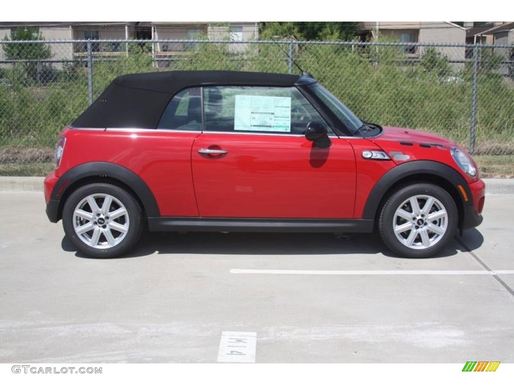 Chili Red 2012 Mini Cooper S Convertible Exterior Photo #52587569
