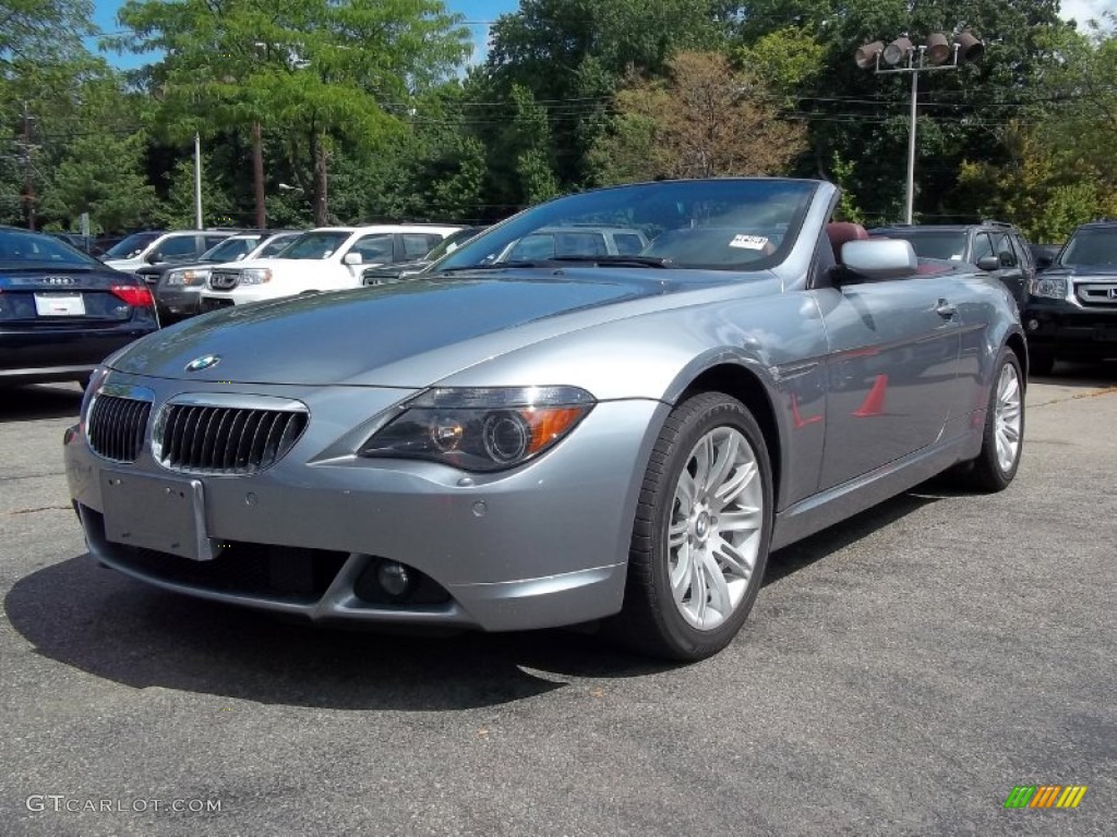Silver Grey Metallic 2006 BMW 6 Series 650i Convertible Exterior Photo #52587647