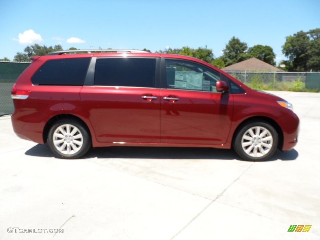 2011 Sienna Limited - Salsa Red Pearl / Bisque photo #2