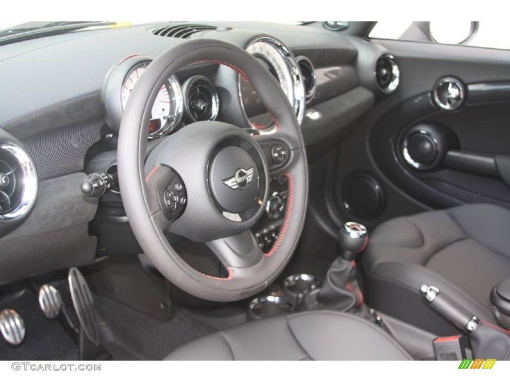 Carbon Black Interior 2012 Mini Cooper S Hardtop Photo #52588283
