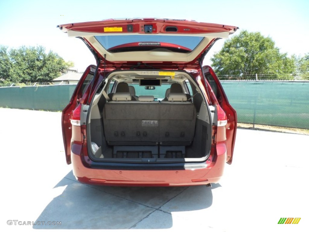 2011 Sienna Limited - Salsa Red Pearl / Bisque photo #19