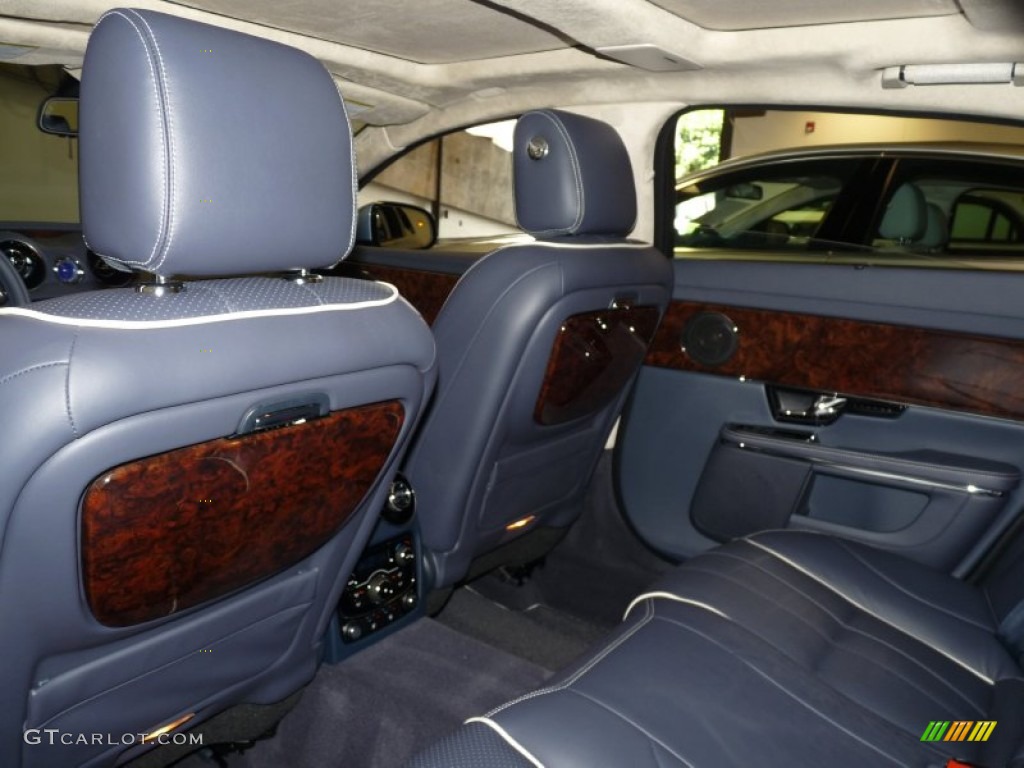 2011 XJ XJL - Frost Blue Metallic / Jet Black/Ivory photo #16