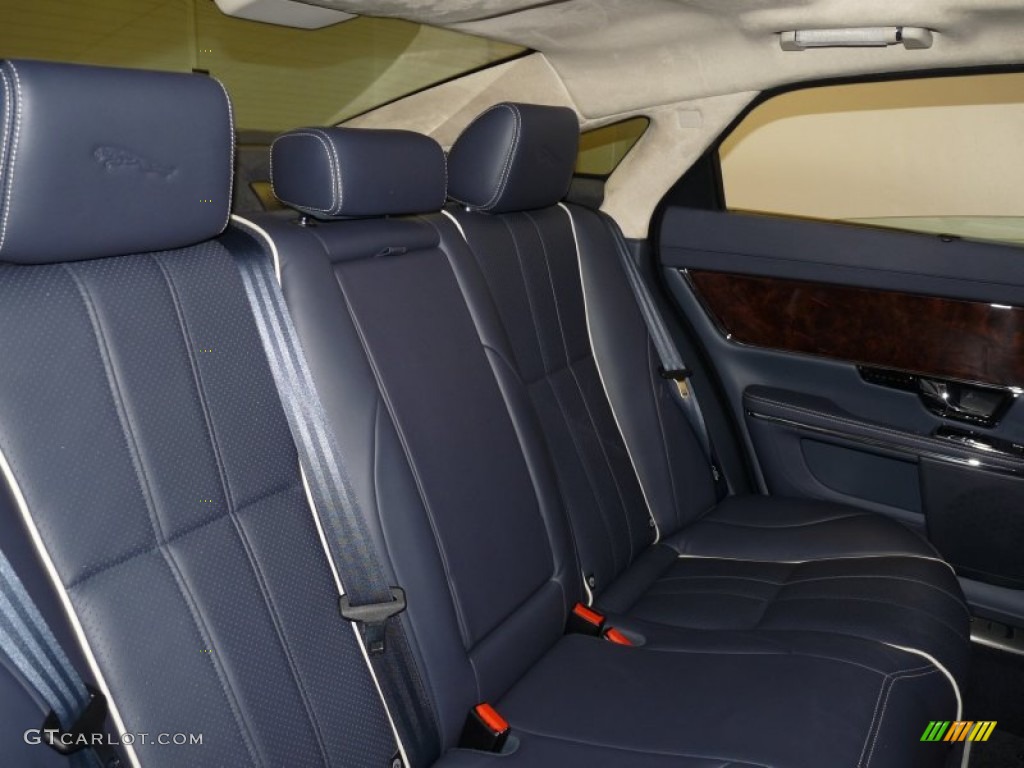 2011 XJ XJL - Frost Blue Metallic / Jet Black/Ivory photo #19