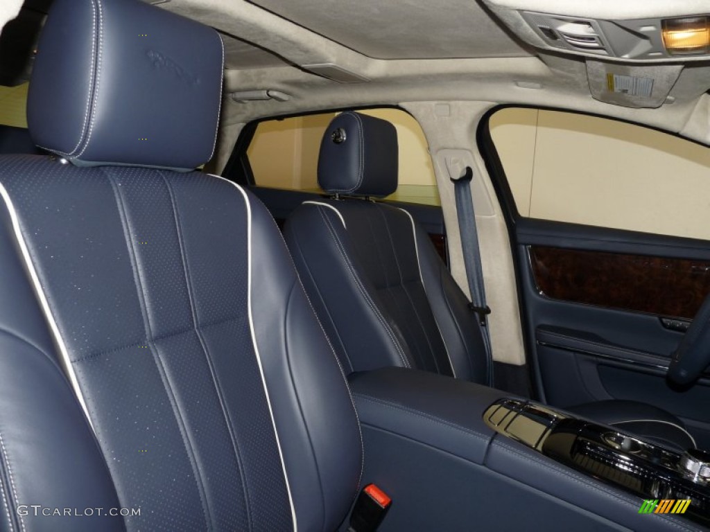 2011 XJ XJL - Frost Blue Metallic / Jet Black/Ivory photo #20