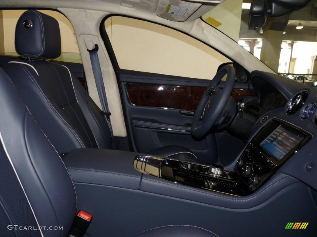 2011 XJ XJL - Frost Blue Metallic / Jet Black/Ivory photo #21