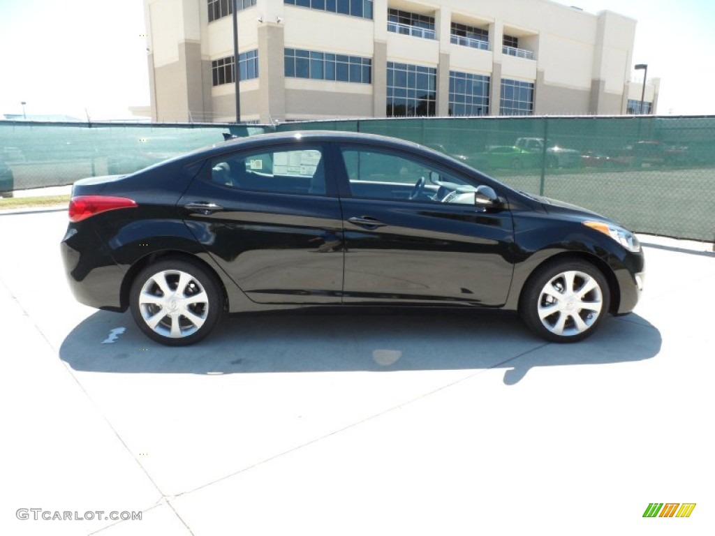 Midnight Black 2012 Hyundai Elantra Limited Exterior Photo #52589600