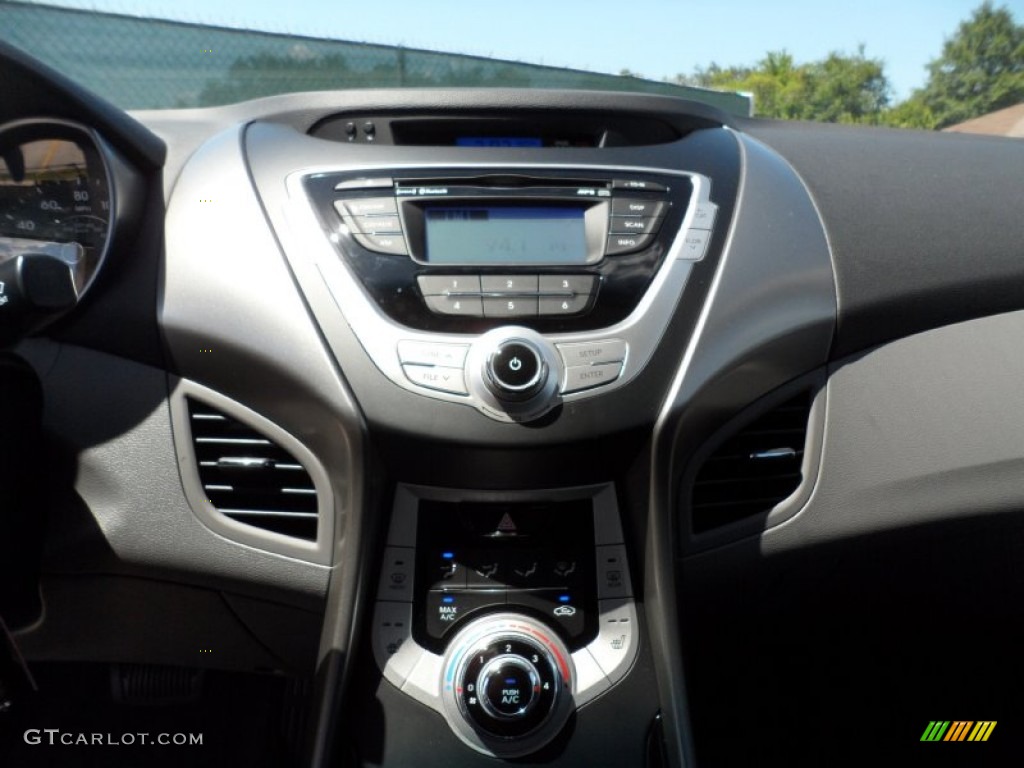 2012 Elantra Limited - Midnight Black / Gray photo #32
