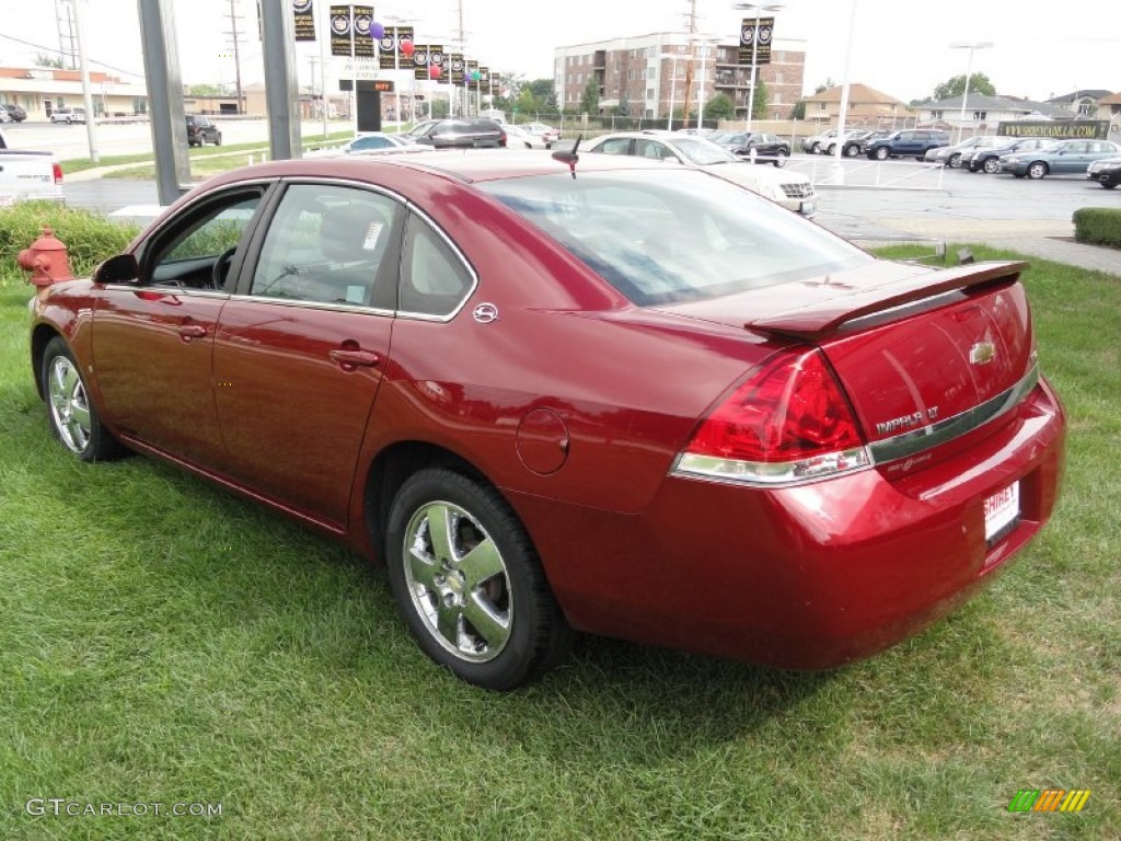 2008 Impala LT - Red Jewel Tintcoat / Ebony Black photo #6