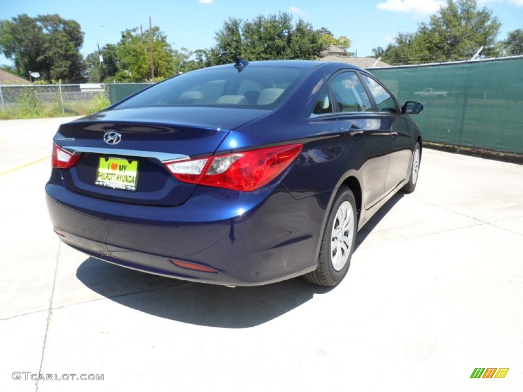 2012 Sonata GLS - Indigo Night Blue / Gray photo #3