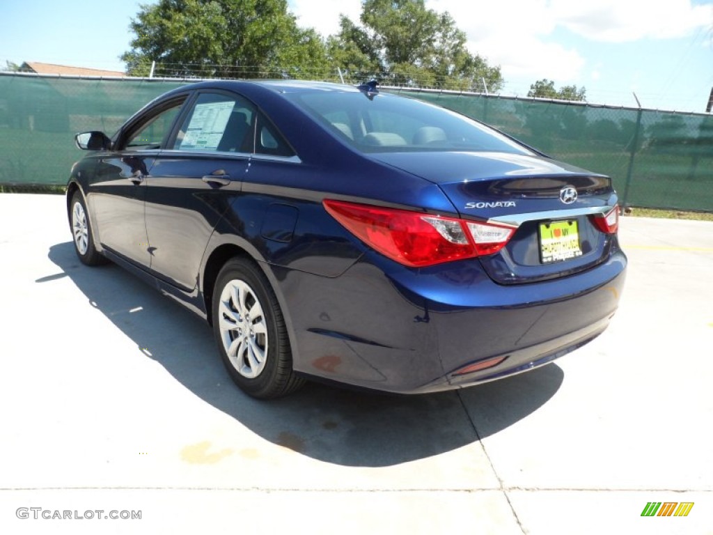 2012 Sonata GLS - Indigo Night Blue / Gray photo #5