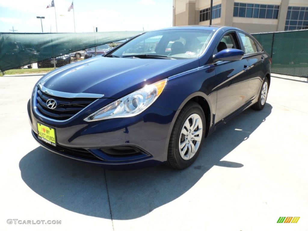 2012 Sonata GLS - Indigo Night Blue / Gray photo #7