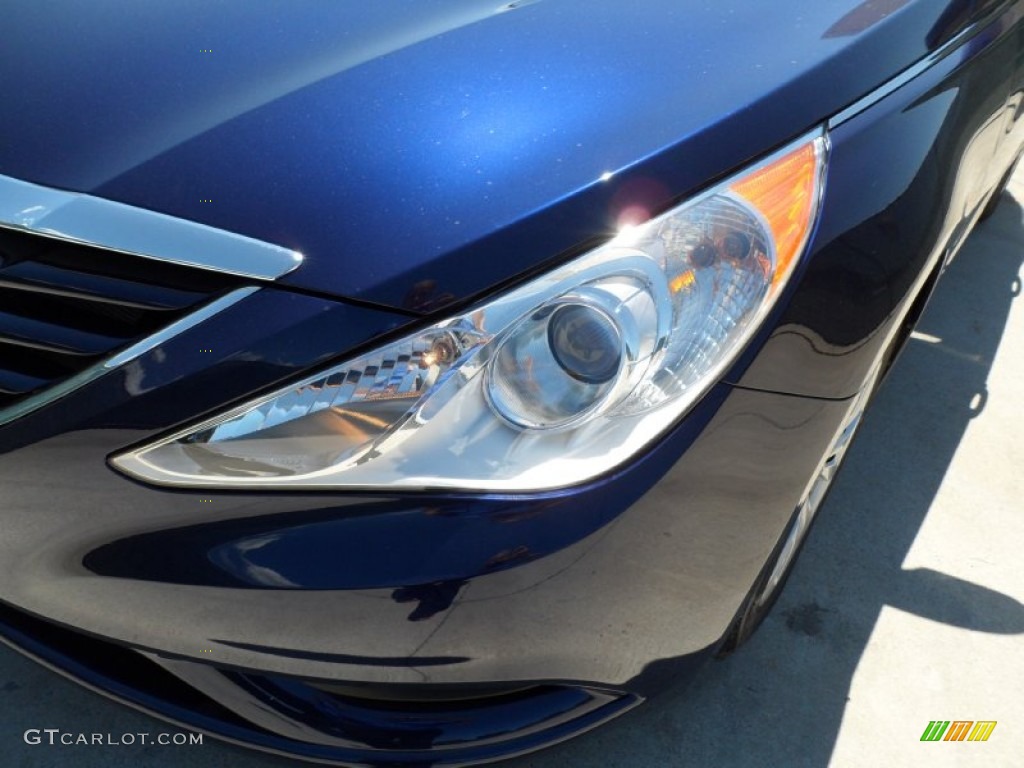2012 Sonata GLS - Indigo Night Blue / Gray photo #9