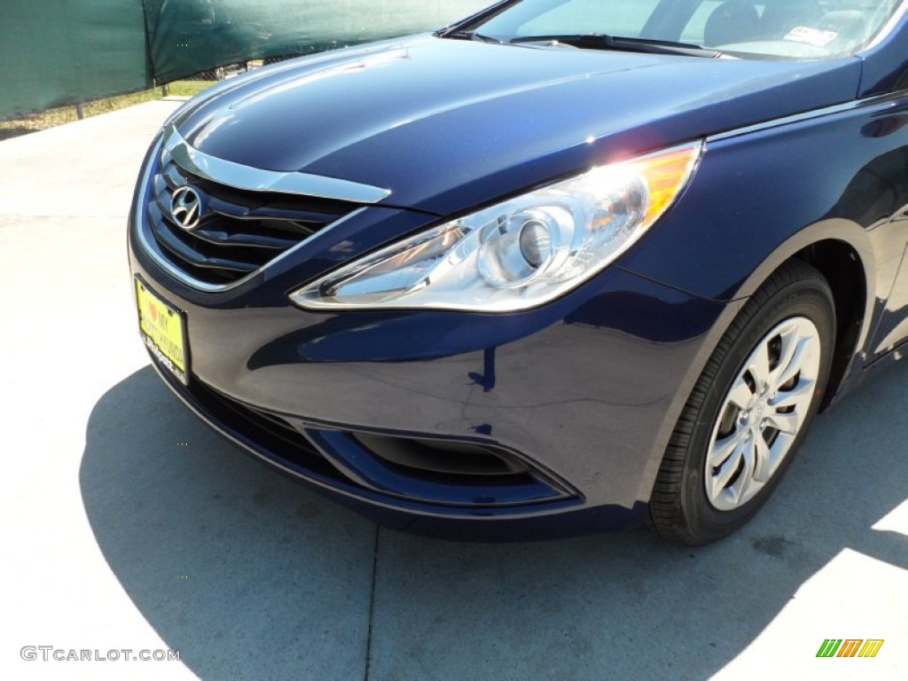 2012 Sonata GLS - Indigo Night Blue / Gray photo #10