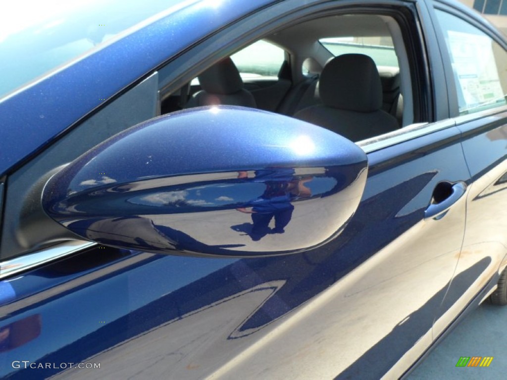 2012 Sonata GLS - Indigo Night Blue / Gray photo #12