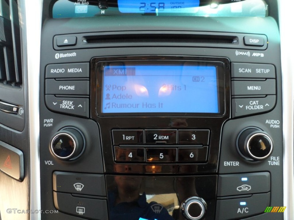 2012 Sonata GLS - Indigo Night Blue / Gray photo #28