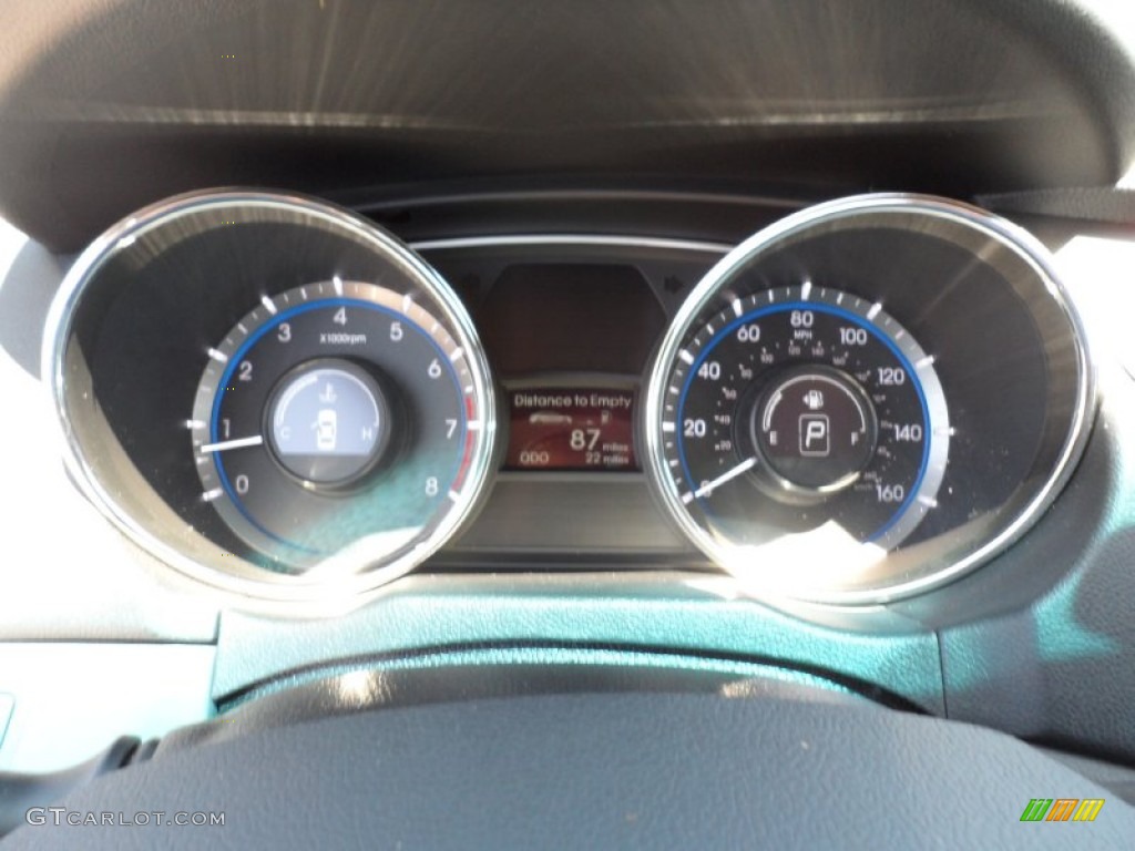 2012 Sonata GLS - Indigo Night Blue / Gray photo #33