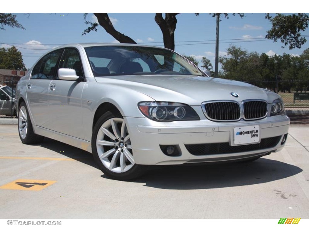 2008 7 Series 750Li Sedan - Titanium Silver Metallic / Flannel Grey photo #1