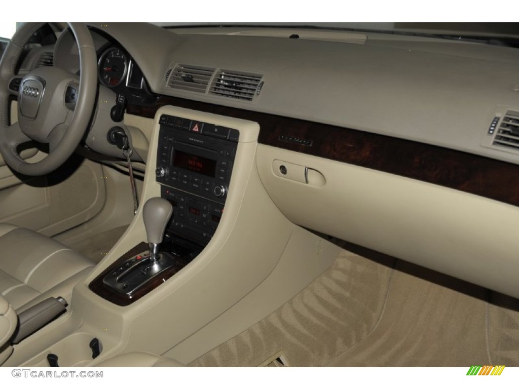 2008 A4 2.0T quattro S-Line Sedan - Ibis White / Beige photo #38