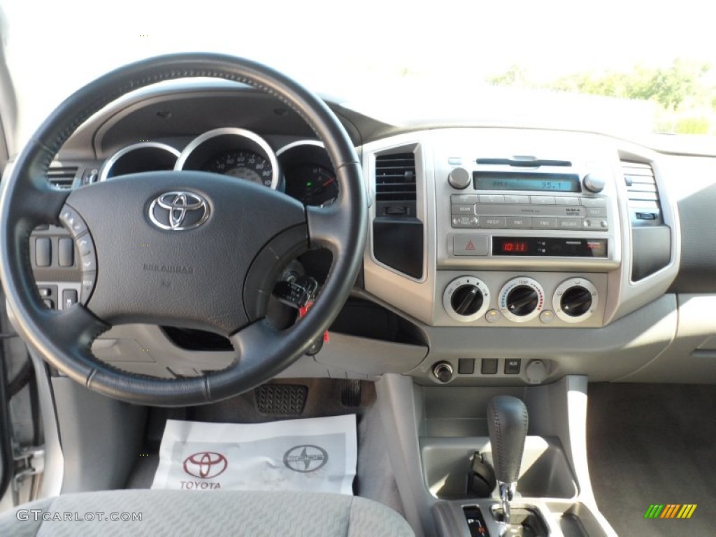 2009 Toyota Tacoma V6 PreRunner Double Cab Graphite Gray Dashboard Photo #52593845