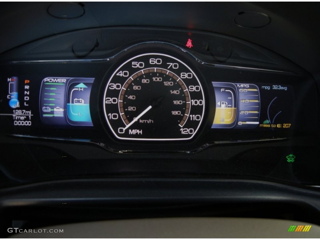 2012 Lincoln MKZ Hybrid Gauges Photo #52593851