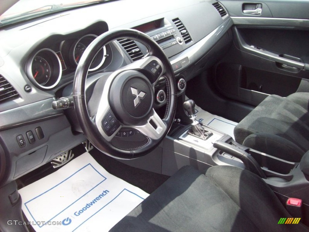 Black Interior 2009 Mitsubishi Lancer Ralliart Photo