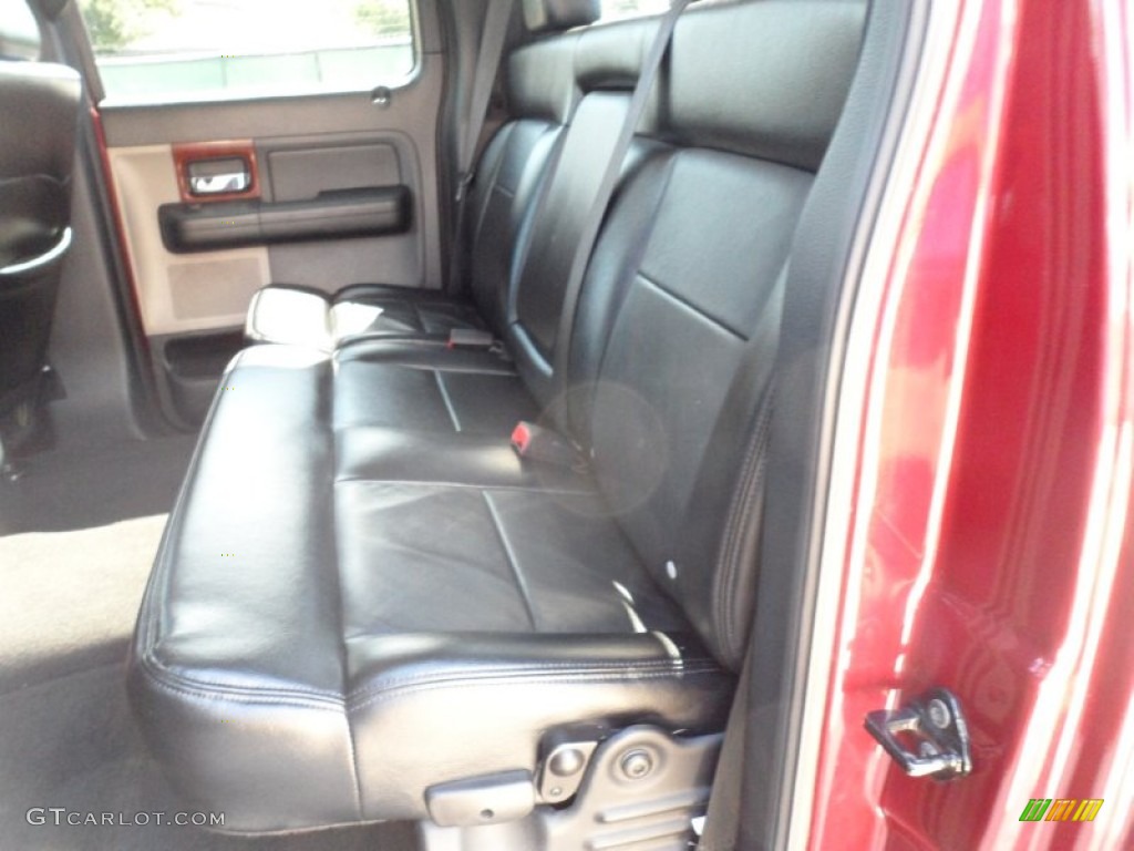 2006 F150 Lariat SuperCrew 4x4 - Dark Toreador Red Metallic / Black photo #36