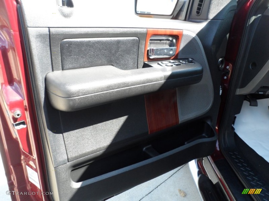 2006 F150 Lariat SuperCrew 4x4 - Dark Toreador Red Metallic / Black photo #37
