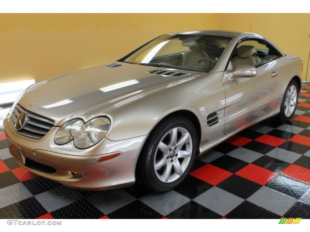 2003 SL 500 Roadster - Desert Silver Metallic / Ash photo #1