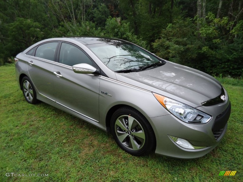 2011 Sonata Hybrid - Hyper Silver Metallic / Gray photo #1