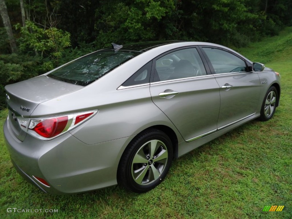 Hyper Silver Metallic 2011 Hyundai Sonata Hybrid Exterior Photo #52597451