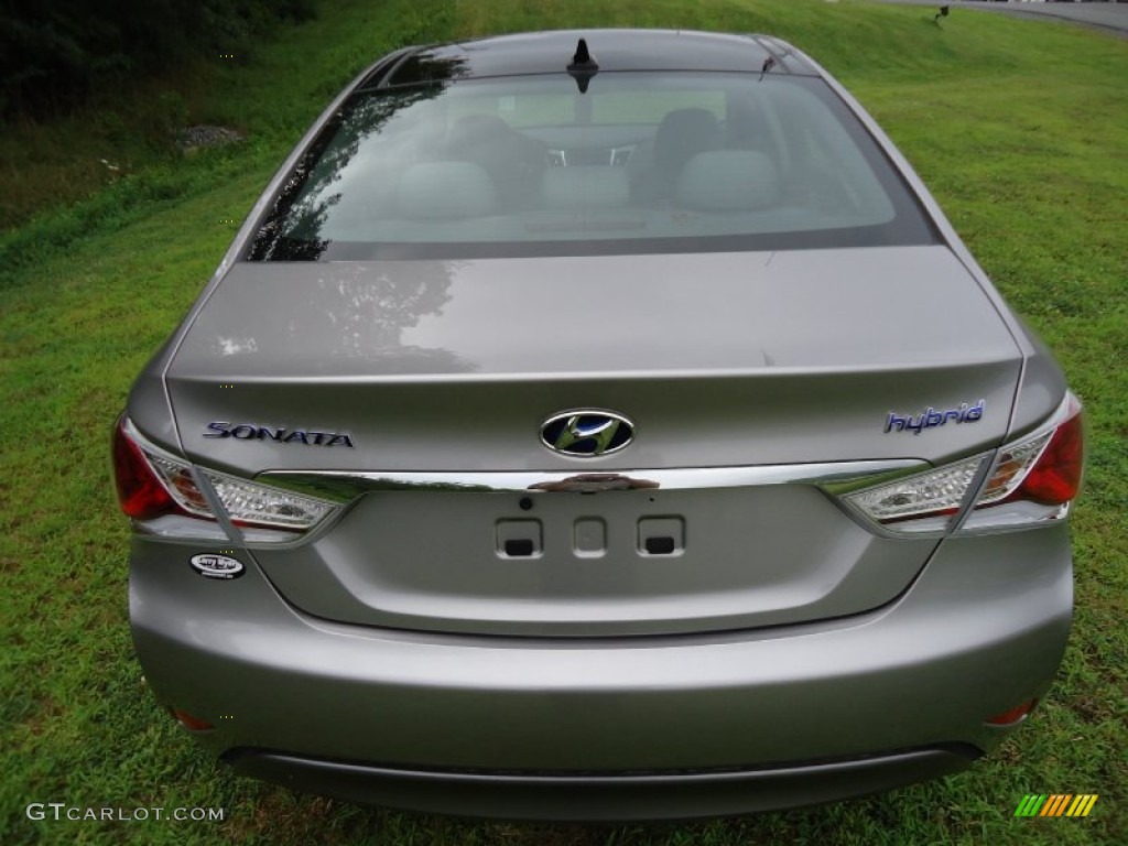 Hyper Silver Metallic 2011 Hyundai Sonata Hybrid Exterior Photo #52597454