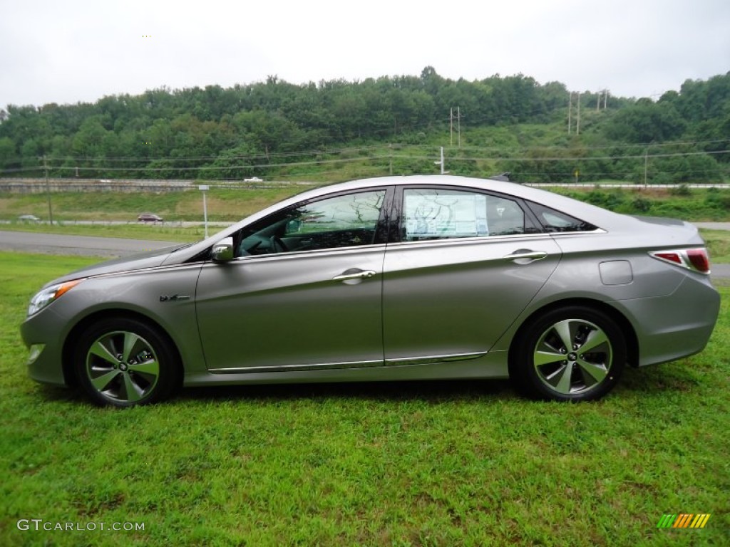 Hyper Silver Metallic 2011 Hyundai Sonata Hybrid Exterior Photo #52597460