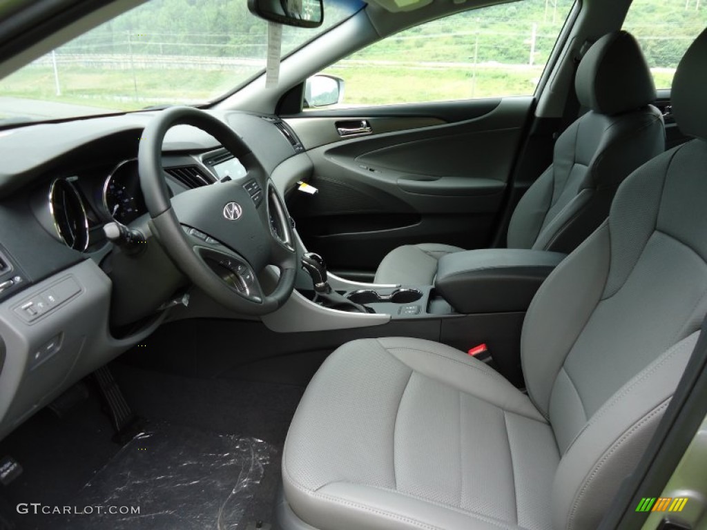 Gray Interior 2011 Hyundai Sonata Hybrid Photo #52597481