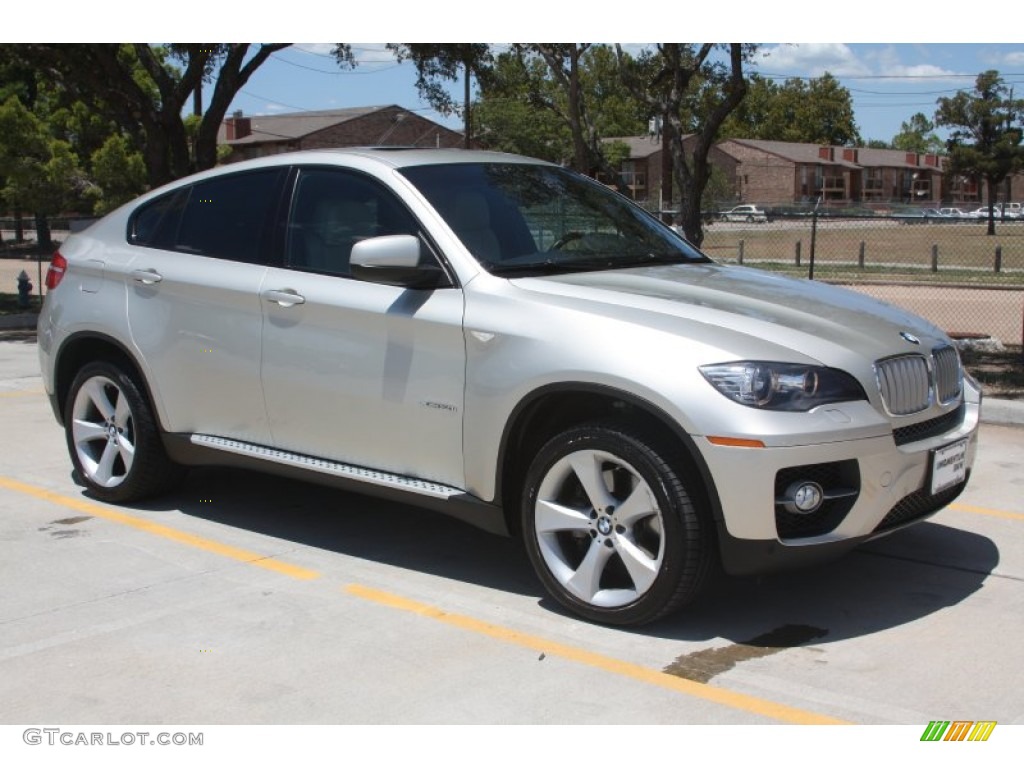 2009 X6 xDrive50i - Mineral Silver Metallic / Oyster Nevada Leather photo #4