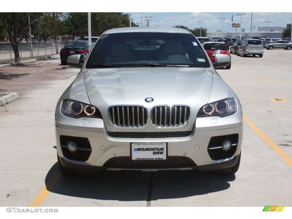 2009 X6 xDrive50i - Mineral Silver Metallic / Oyster Nevada Leather photo #12