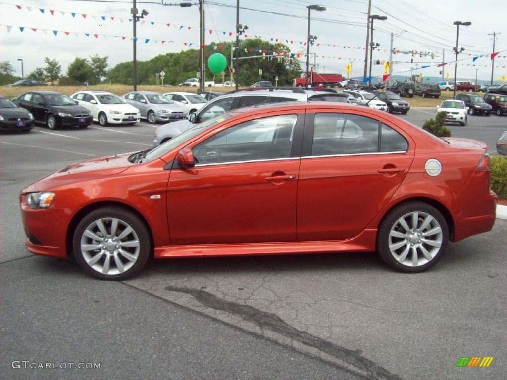 2011 Lancer RALLIART AWD - Rotor Glow Metallic / Black photo #2