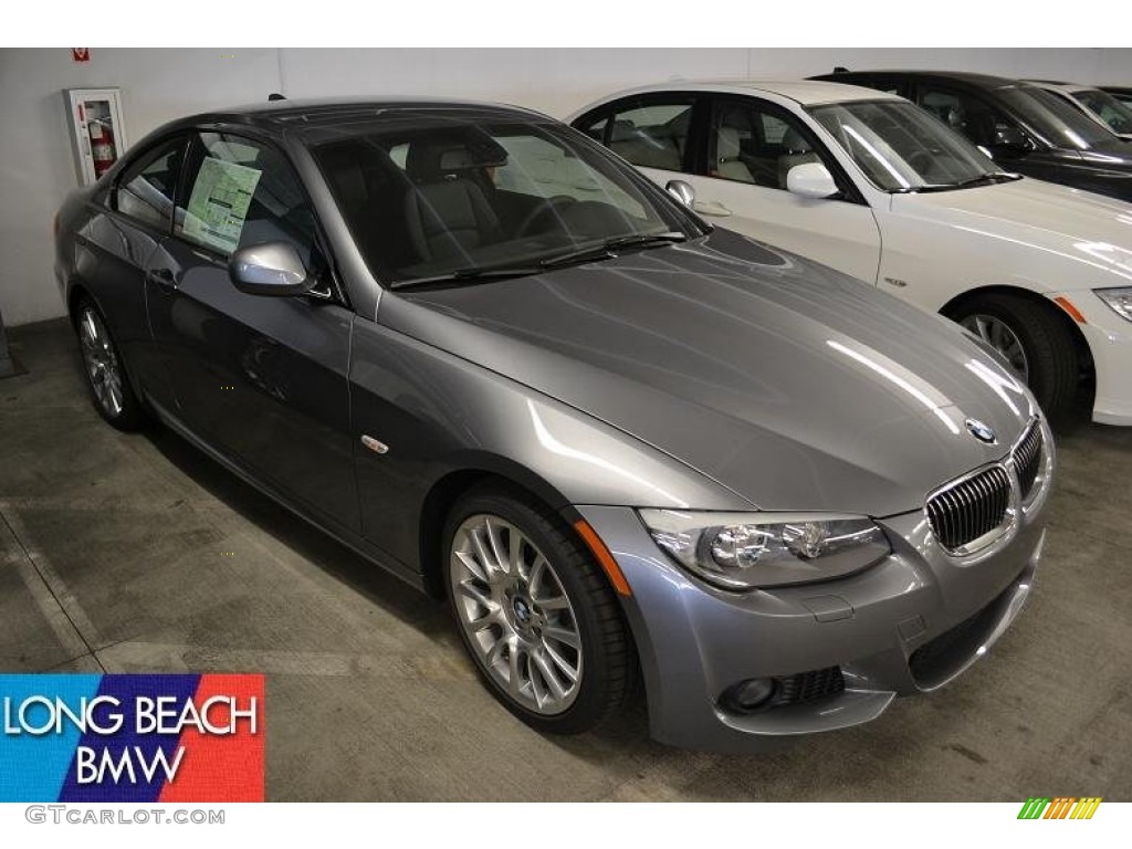 2011 3 Series 328i Coupe - Space Gray Metallic / Black Dakota Leather photo #1