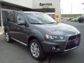 2011 Graphite Gray Pearl Mitsubishi Outlander SE  photo #7