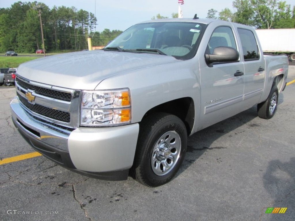 2011 Silverado 1500 LS Crew Cab - Sheer Silver Metallic / Dark Titanium photo #3