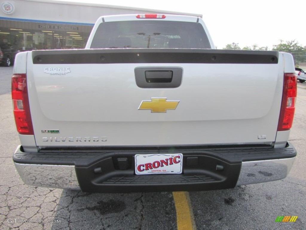 2011 Silverado 1500 LS Crew Cab - Sheer Silver Metallic / Dark Titanium photo #6