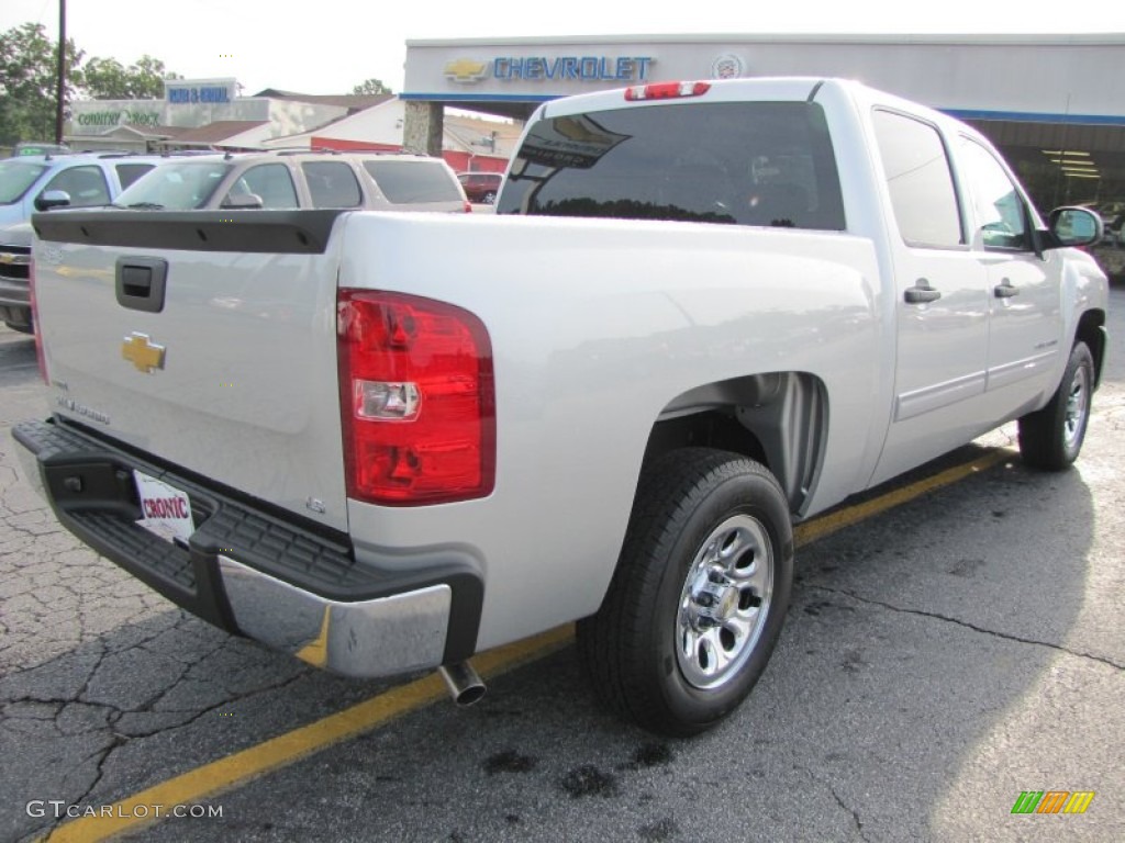 2011 Silverado 1500 LS Crew Cab - Sheer Silver Metallic / Dark Titanium photo #7