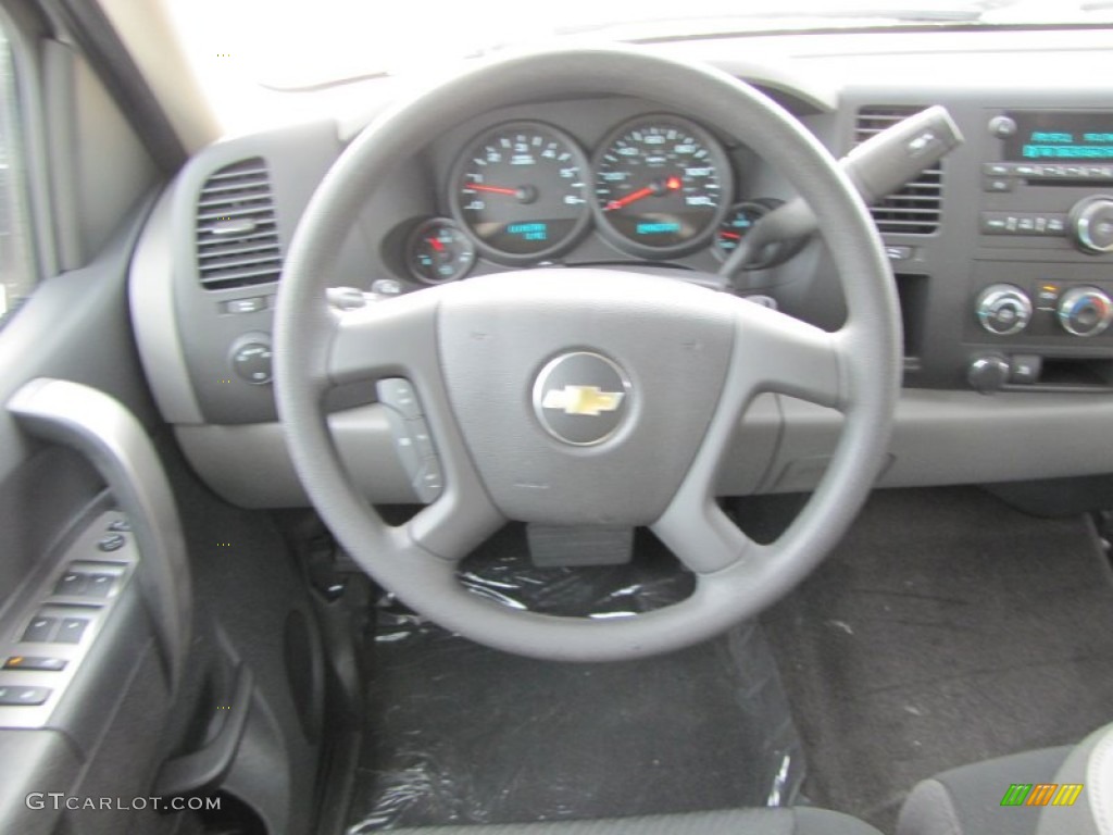 2011 Silverado 1500 LS Crew Cab - Sheer Silver Metallic / Dark Titanium photo #13