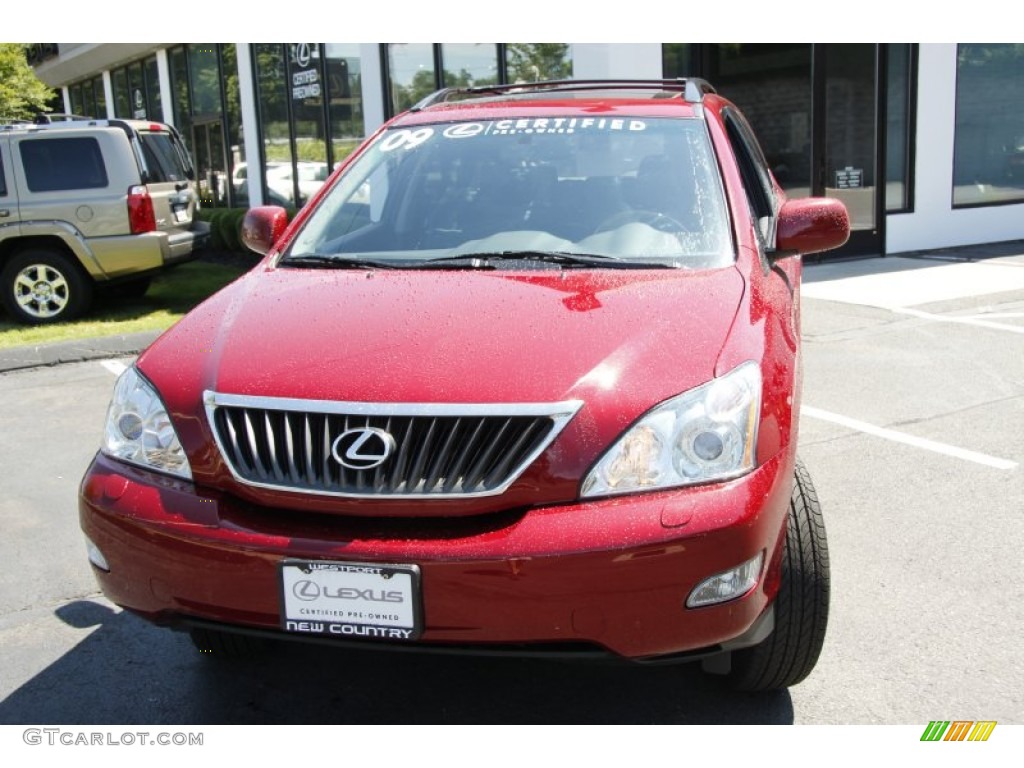 2009 RX 350 AWD - Matador Red Mica / Black photo #2