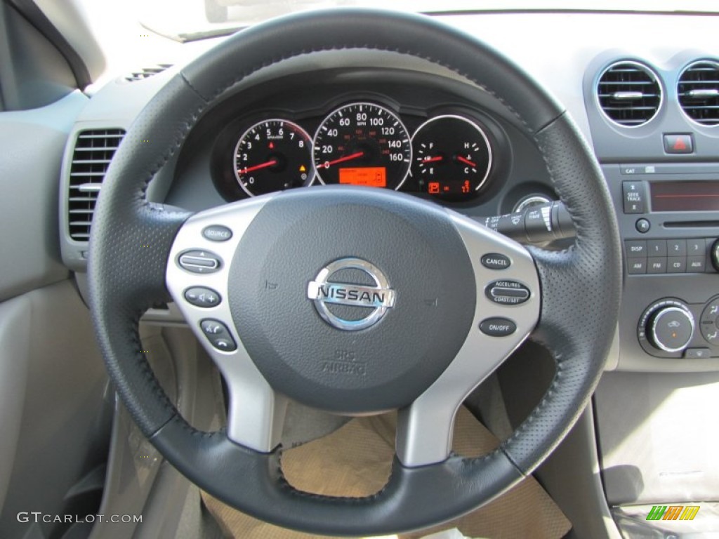 2012 Nissan Altima 2.5 S Frost Steering Wheel Photo #52603196