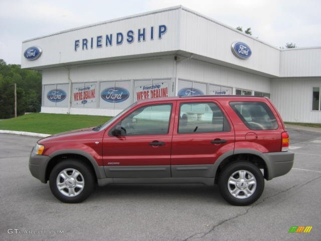 2001 Escape XLT V6 4WD - Toreador Red Metallic / Medium Graphite Grey photo #1