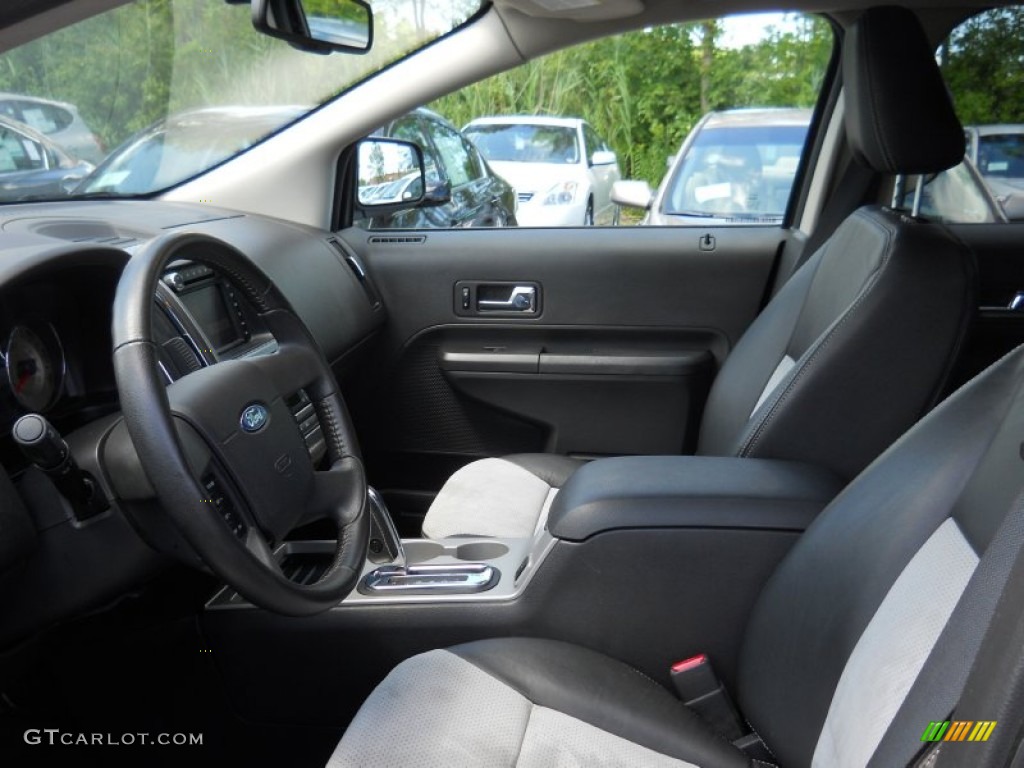 Sport Black Leather/Grey Alcantara Interior 2010 Ford Edge Sport AWD Photo #52605083