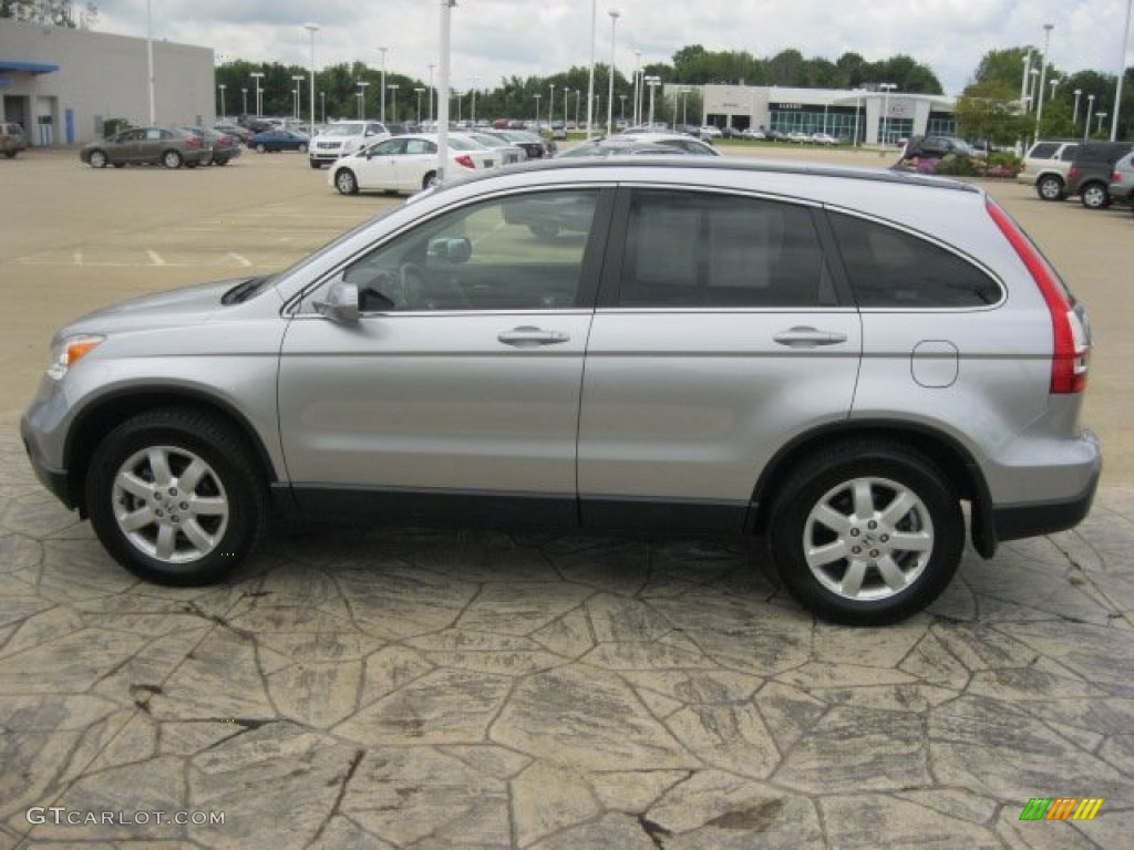 2009 CR-V EX-L 4WD - Alabaster Silver Metallic / Black photo #4